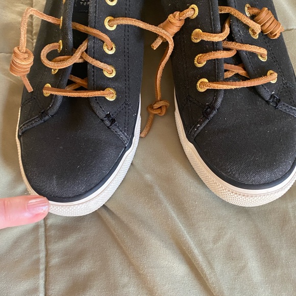 Sperry’s Top Sider slip on sneakers, black, size 8.5 - Picture 3 of 7